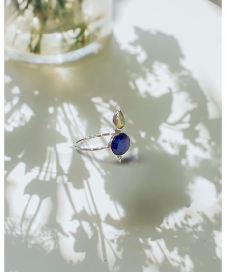 【残り僅か】nina des criquets/Tanzanite & Opal ring/4sr-13