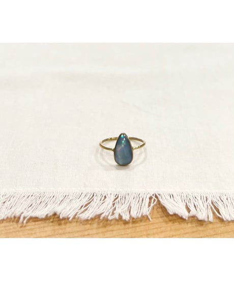 【残り僅か】nina des criquets/Blue Opal Drop ring/4sr-07