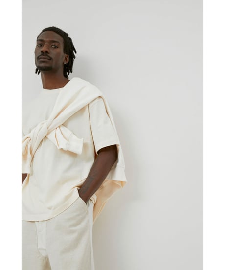 【残り僅か】CLOSED Men's/オーガニックプリントTEE/Cream