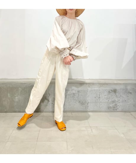 【残り僅か】TEIJA/トップス/ｺｯﾄﾝｻﾃﾝ・ﾌﾟﾗﾁﾅ