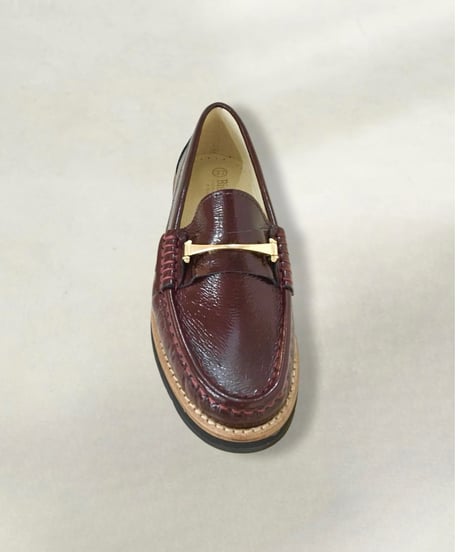 【残り僅か】BIANCA/エナメルレザーシューズ/Wine