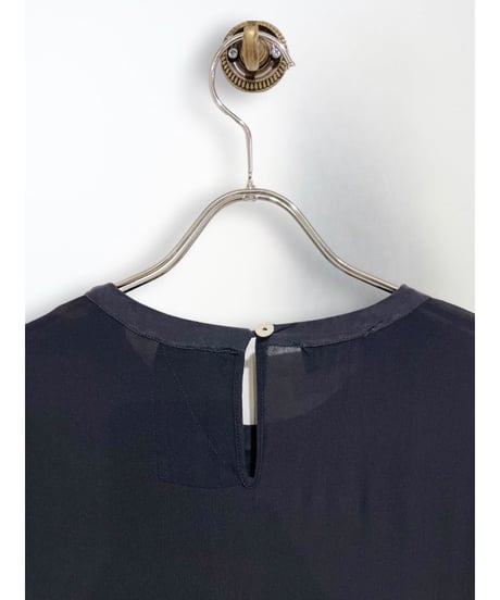 Aequamente/シルクストレッチドレス/Black