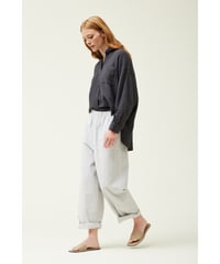 Stripe リラックスパンツ/Cotton 100%/チャコールストライプ