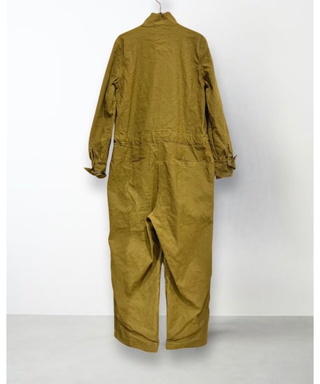 【残り僅か】Aequamente/ｺｯﾄﾝ＆ｳｰﾙ・ﾒﾀﾙJump suit/Olive brown
