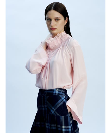 【残り僅か】TEIJA/スカート/ﾈｲﾋﾞｰﾁｪｯｸ&ﾁｭｰﾙ