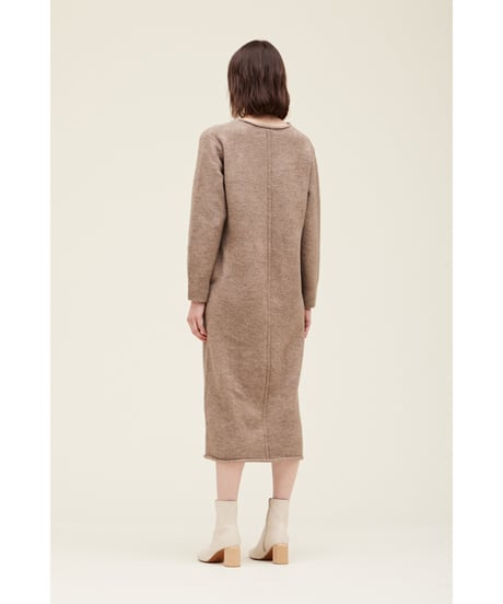 【残り僅か】ニットドレス/リラックスフィット/ライトアンバー
