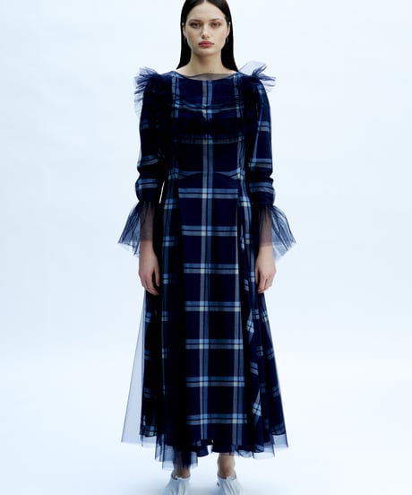 【残り僅か】TEIJA/トップス/ﾈｲﾋﾞｰﾁｪｯｸ&ﾁｭｰﾙ