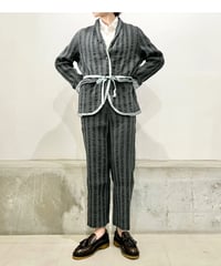 Hannoh wessel/ウール＆コットンジャケット/アッシュグレー