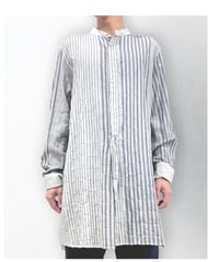 Men'sコットンストライプシャツ/HannohWessel/Mサイズ