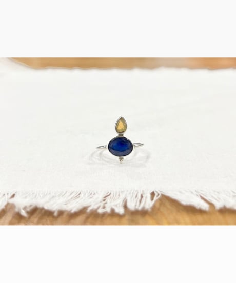 【残り僅か】nina des criquets/Tanzanite & Opal ring/4sr-13