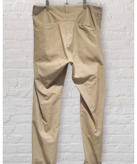 Men'sコットンストレッチパンツ/HannohWessel/ベージュ