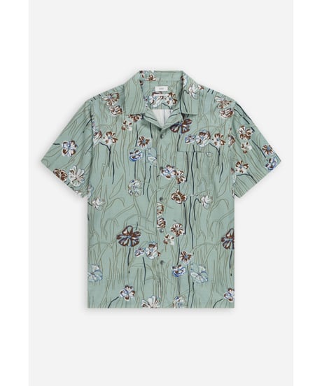 【残り僅か】CLOSED Men's/フラワープリントシャツ/Dried basil