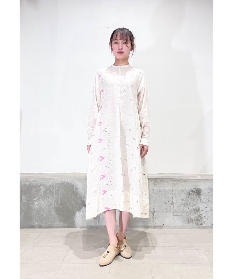 残り僅か】injiriコットン100％/ドレス654/White | ETTA