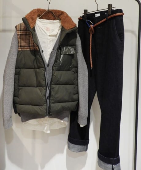 CLOSED Men's/シンサレートベスト/カーキ