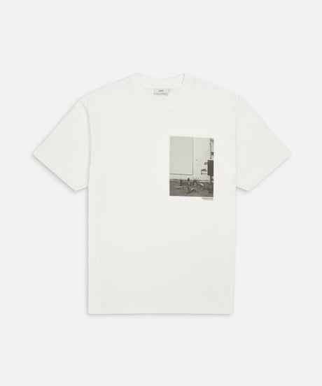 【残り僅か】CLOSED Men's/ﾌﾛﾝﾄﾌﾟﾘﾝﾄT-ｼｬﾂ/White