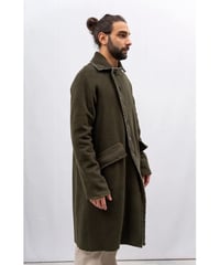 【残り僅か】Men's Hannoh wessel/ウール&カシミヤロングコート/Dark brown