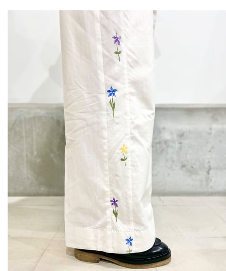 Hanna 2pleat pants/Paint/Ecru