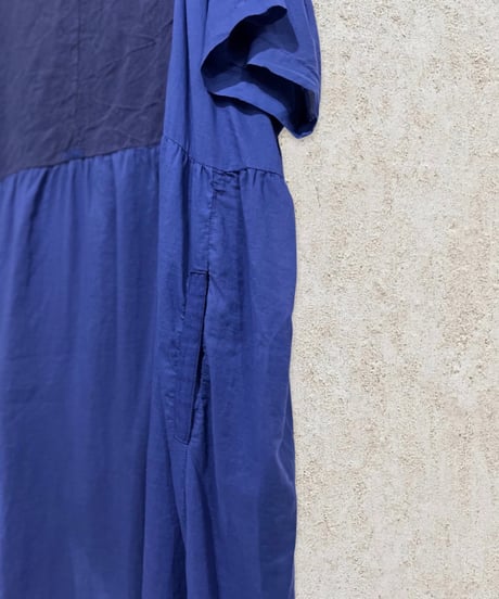 【残り僅か】HannohWessel /Lady'sコットンボイルドレス/ネイビー