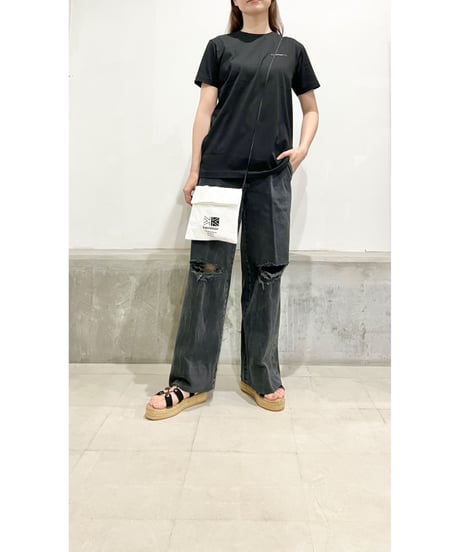 【残り僅か】Karrimor+Transit/Men'sサコッシュ付Tシャツ/ブラック