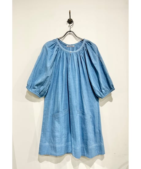 NY Mane/Kala cotton ミニドレス/Indigo