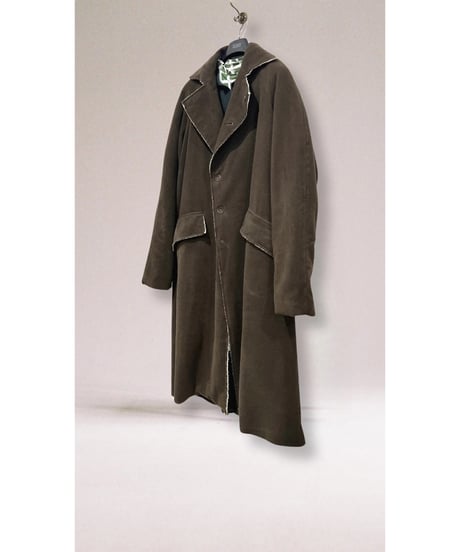 【残り僅か】Men's Hannoh wessel/ウール&カシミヤロングコート/Dark brown