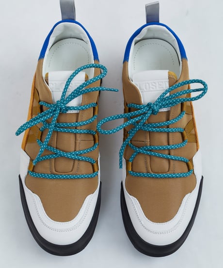 【残り僅か】CLOSED Unisex レースアップスニーカー/Golden brown