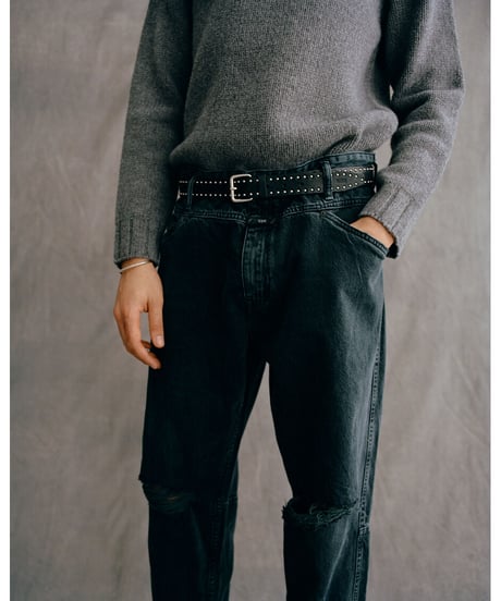 CLOSED Men's/ﾆｰｶｯﾄｵﾌ・X-lentﾃｰﾊﾟｰﾃﾞﾆﾑ/ﾌﾞﾗｯｸ＆ｸﾞﾘｰﾝ