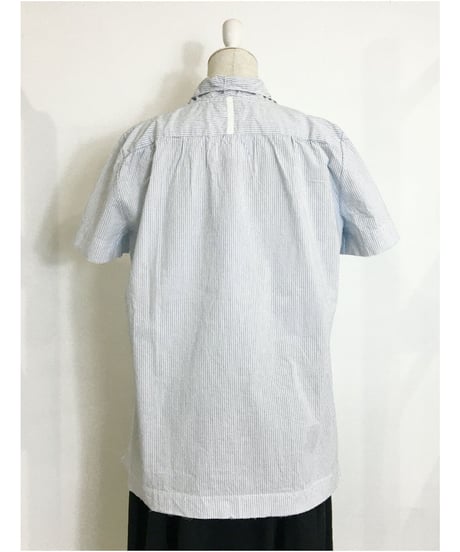 Lady'sコットンシャツ(ブルーストライプ)/HannohWessel/38
