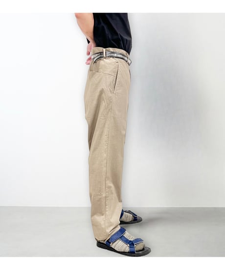 Men'sコットンストレッチパンツ/HannohWessel/ベージュ