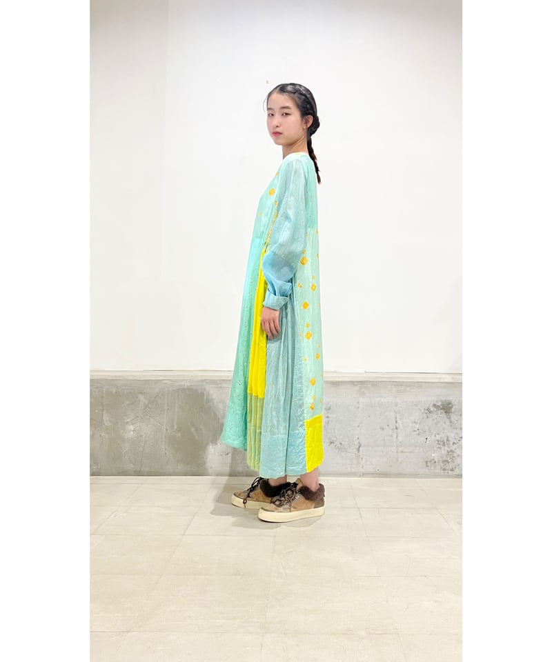 injiriコットンシルクドレス/40サイズ | ETTA