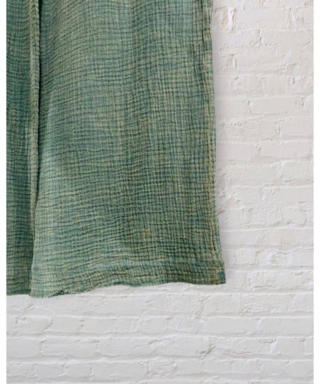 【残り僅か】Double Gauze/Washed Pant/Mineral green