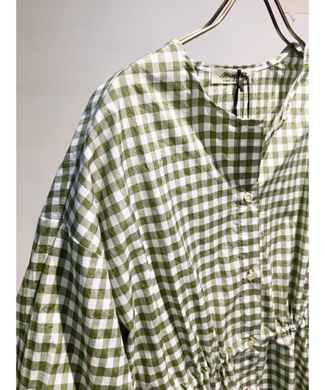 Mamab./ギンガムドレス/コットンナイロン/アロエ