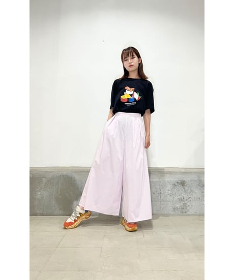 Loreak/Organic Cotton ｸﾞﾗﾌｨｯｸﾌﾟﾘﾝﾄT-ｼｬﾂ/ﾌﾞﾗｯｸ