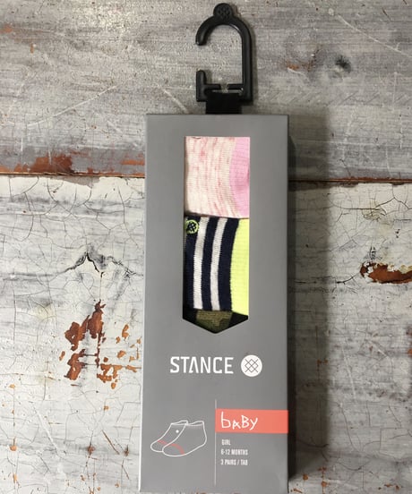 Stance ベビー女の子Socks / 6-12ヶ月用3足セット K101