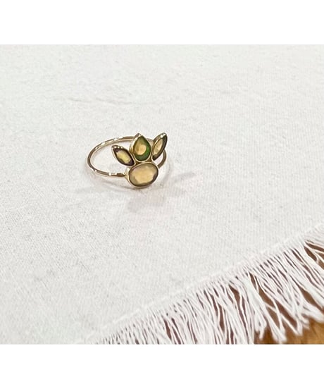 【残り僅か】nina des criquets/Opal design ring/4sr-01