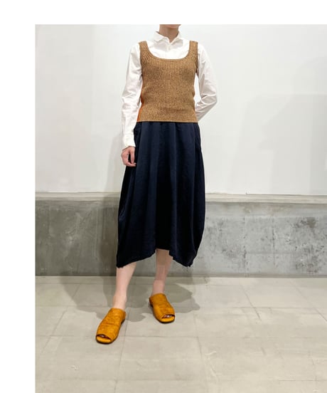 CLOSED/リネンニットタンクTOP/Brasil nut