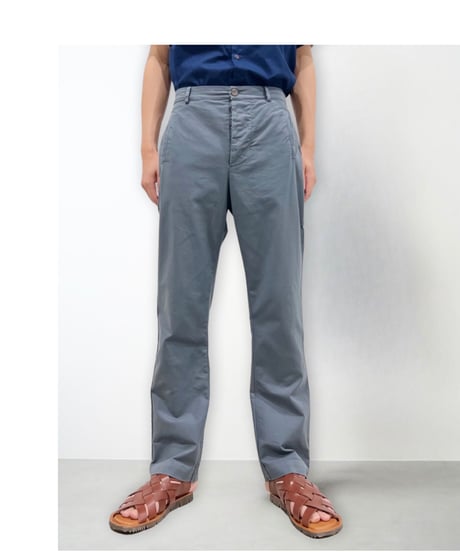 【残り僅か】Men'sコットンストレッチパンツ/HannohWessel/グレー