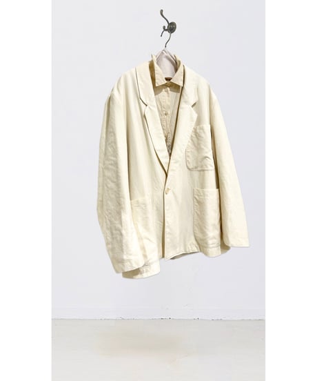 【残り僅か】VONSONO/ｵｰｶﾞﾆｯｸｳｰﾙ100%・UNISEXジャケット/Natural