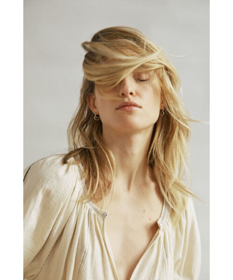 NY Mane/Kala cotton ミニドレス/Ecru | ETTA