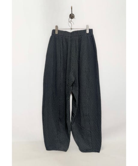 【残り僅か】Dot Relaxed Pants/Cotton 100%/Black