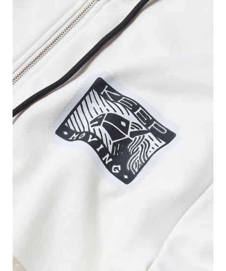 【残り僅か】Tee Library/フードジップスエットジャケット/エクリュ