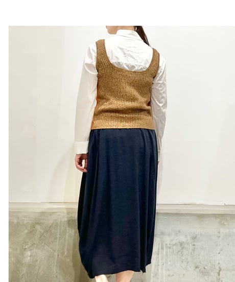 CLOSED/リネンニットタンクTOP/Brasil nut