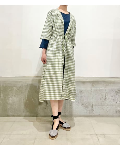 Mamab./ギンガムドレス/コットンナイロン/アロエ