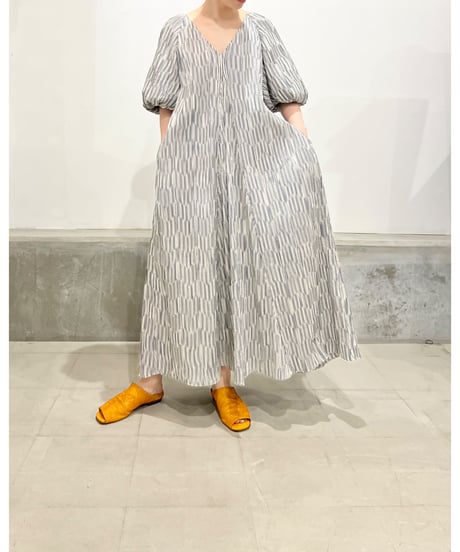 TEIJA/ドレス/ｺｯﾄﾝｽﾄﾗｲﾌﾟ・ﾌﾟﾘｰﾂ