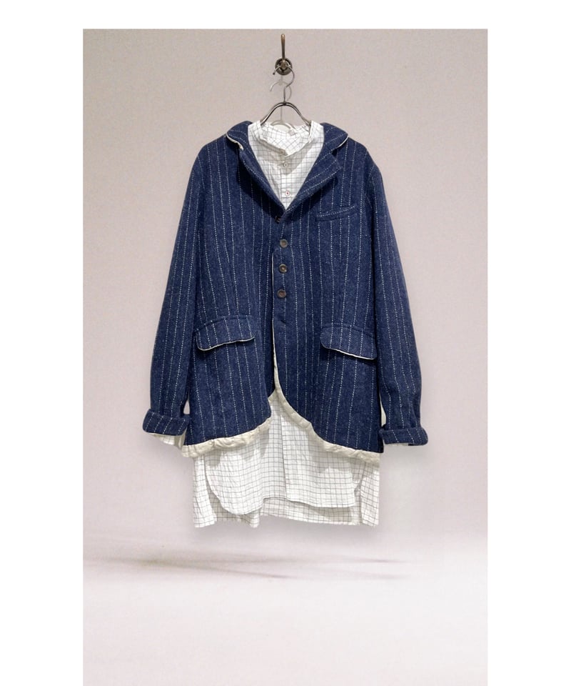 H+HANNOH WESSEL　ストライプジャケット　イタリア製 H+HANNOH WESSELストライプジャケットイタリア製
