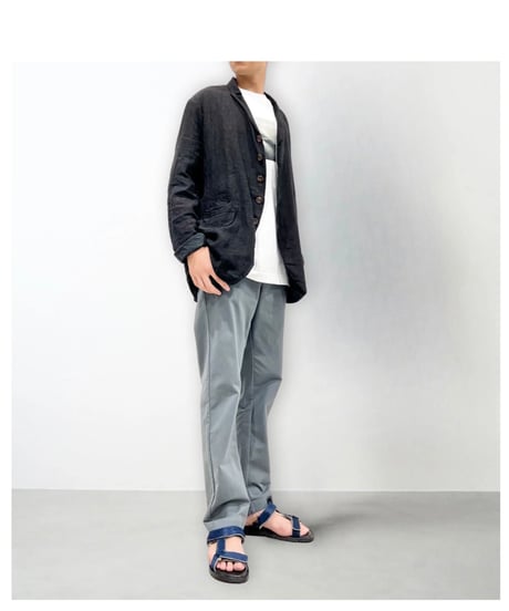 Men'sリネンジャケット/HannohWessel/Black