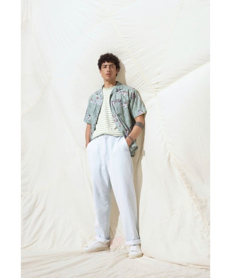 【残り僅か】CLOSED Men's/フラワープリントシャツ/Dried basil