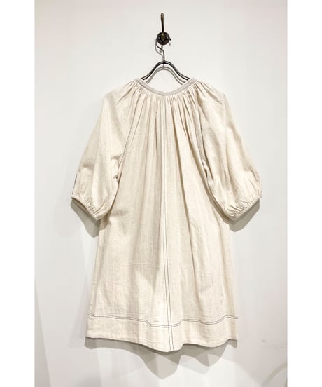 NY Mane/Kala cotton ミニドレス/Ecru