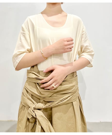 La Hormiga ブレスレット／シンプルホワイトリボン