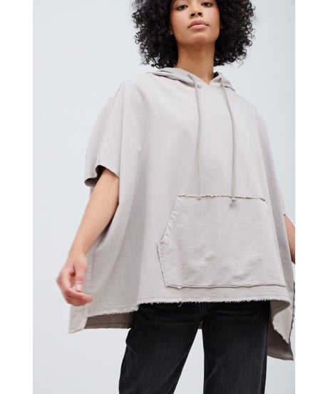 Box Big Tee フーディー/Cotton100%/Dust